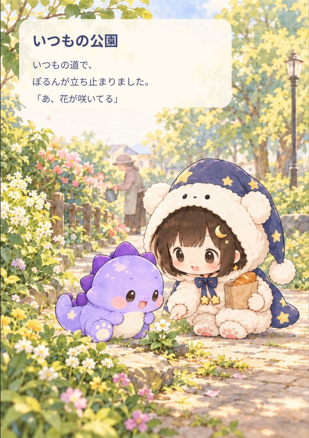 いつもの公園の物語ページ